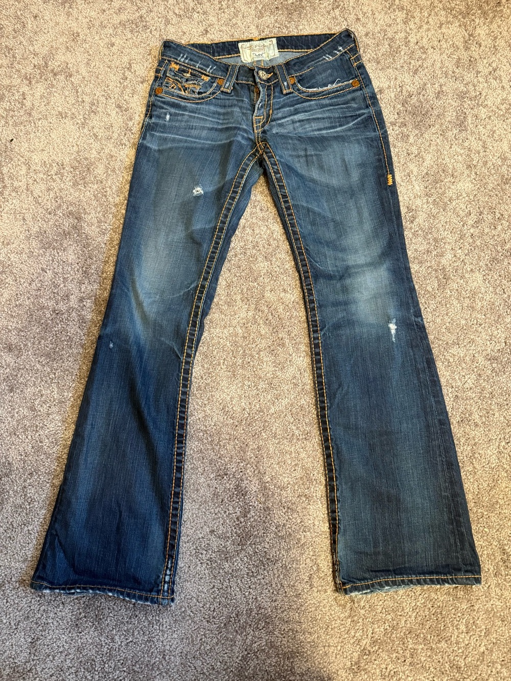 Big Star Low Rise Dark Blue Bootcut Jeans “Liv” SIZE 26R